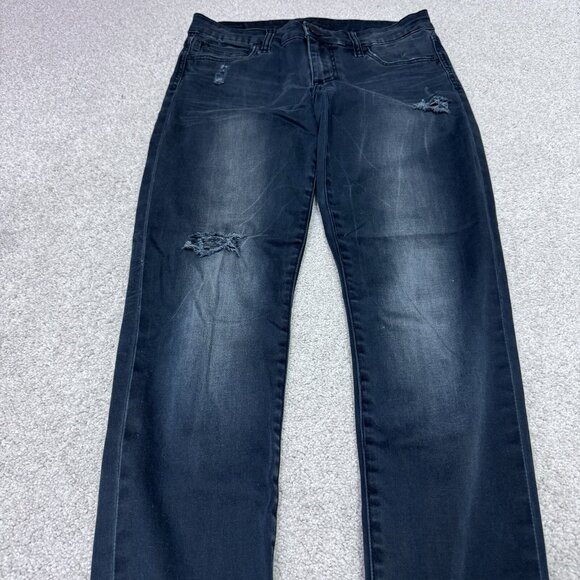 Kut From The Kluth Jeans Women’s Black Distressed Skinny Pockets Size 2 - Picture 6 of 11